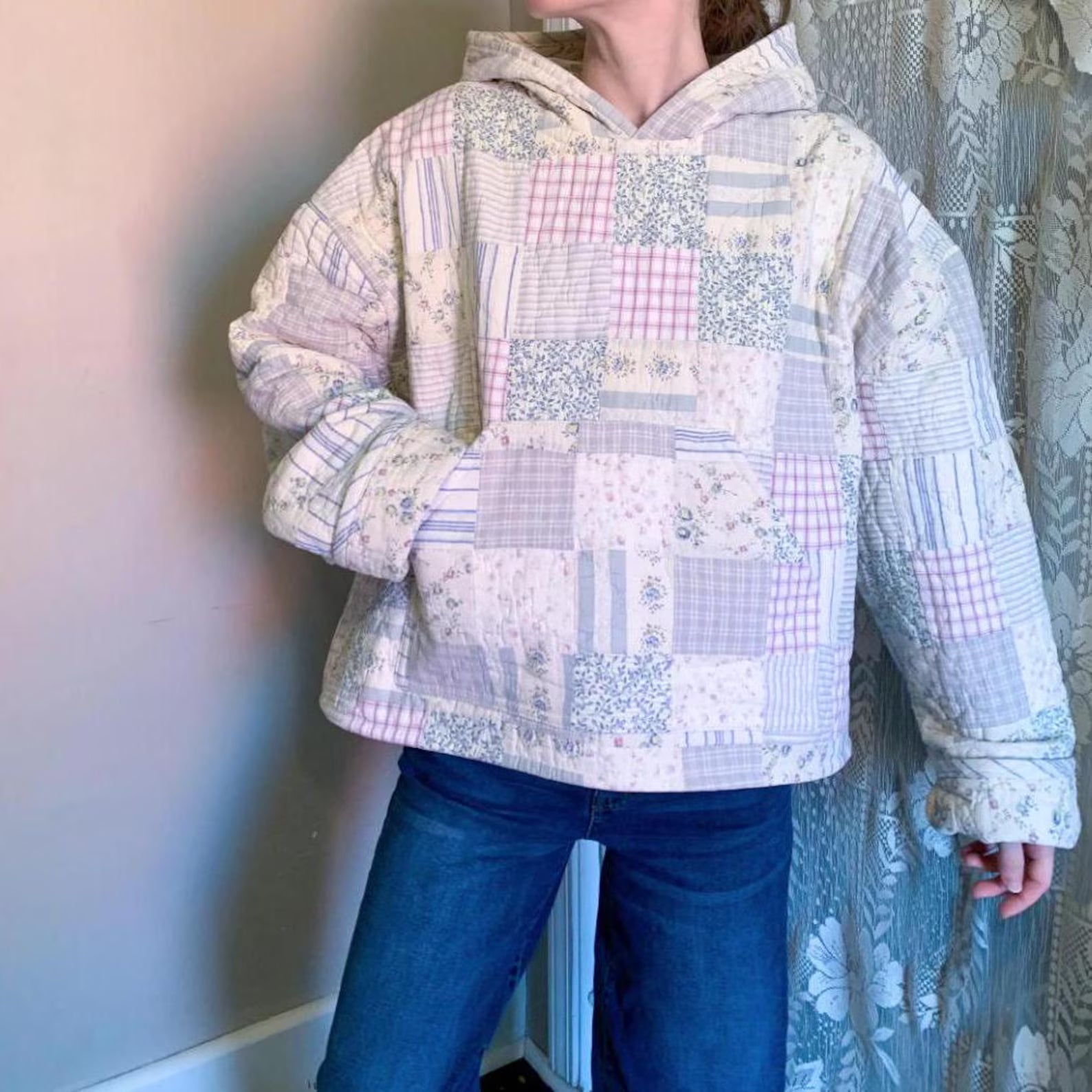 Quilt Hoodie PDF Sewing Pattern | Beginner Friendly | Sizes XS-S, M-L, L-XL | Instruction Booklet | Quilt Hoodie | Women’s Hoodie Pattern