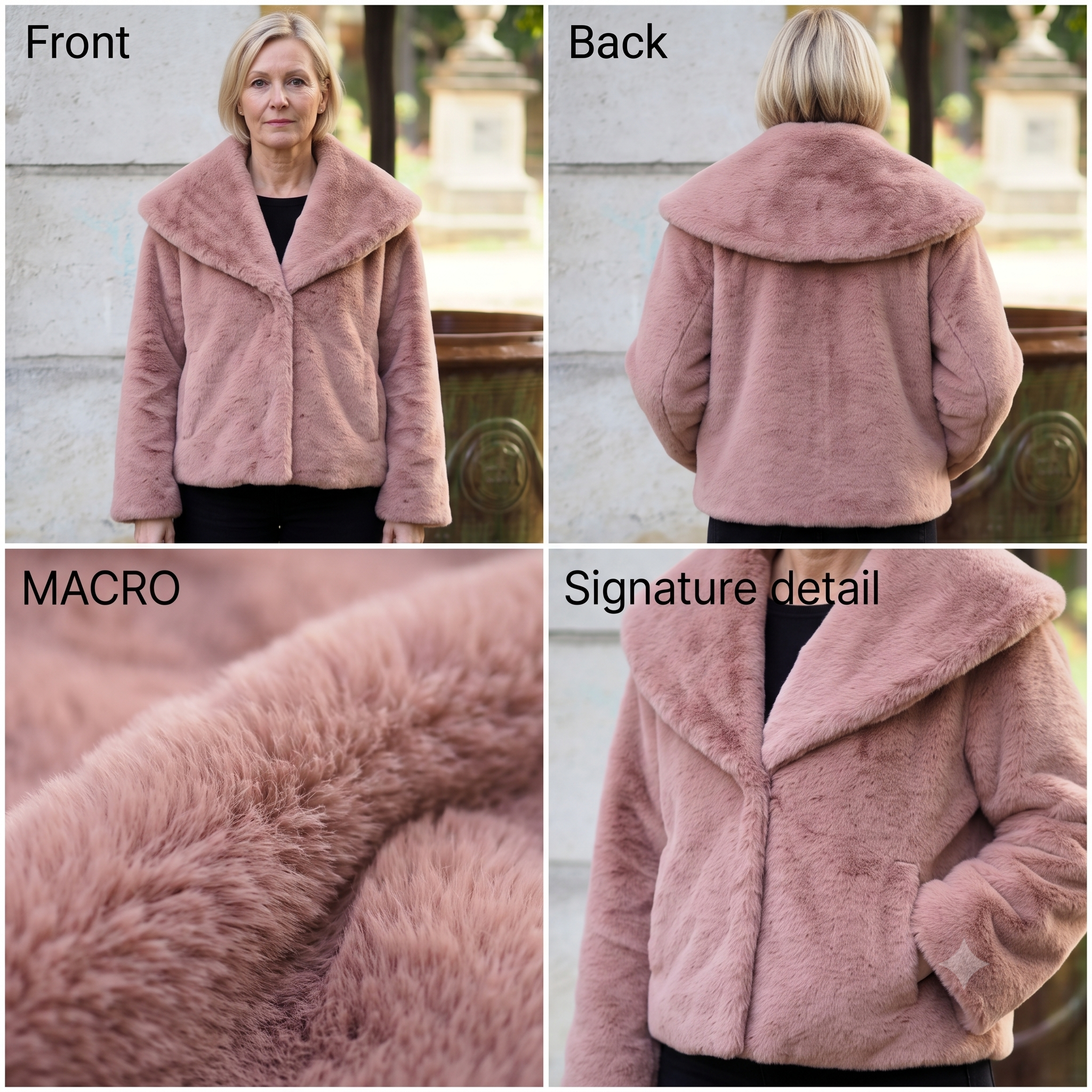 KOLYMA Faux Fur Coat Sewing Pattern PDF, Cape Collar Coat, Fully Lined Winter Jacket, Integrated Pockets, Advanced, Sizes 34–48