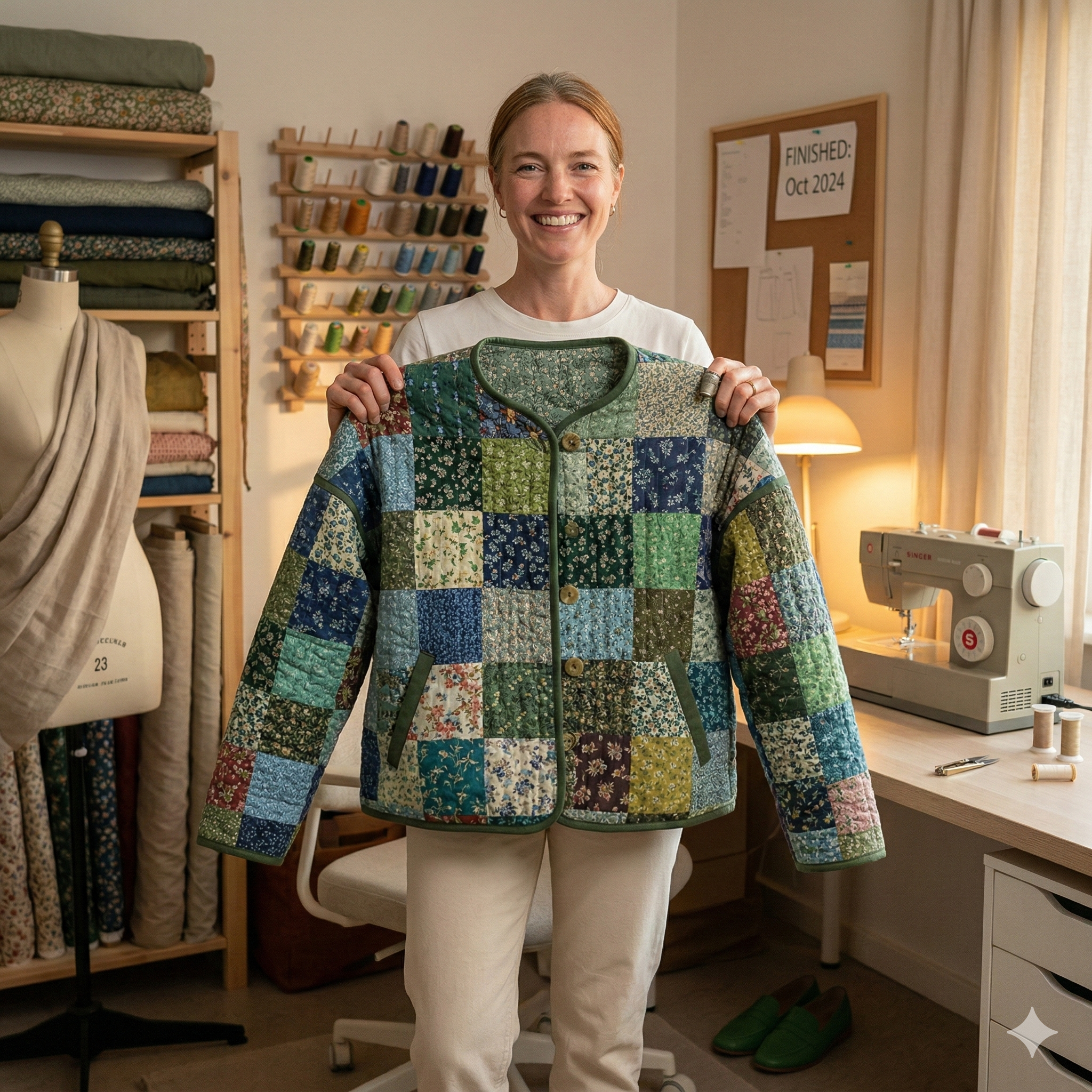 Laurel Crop Jacket Sewing Pattern | Beginner Friendly, Sizes XXS-4XL (Instant Download)