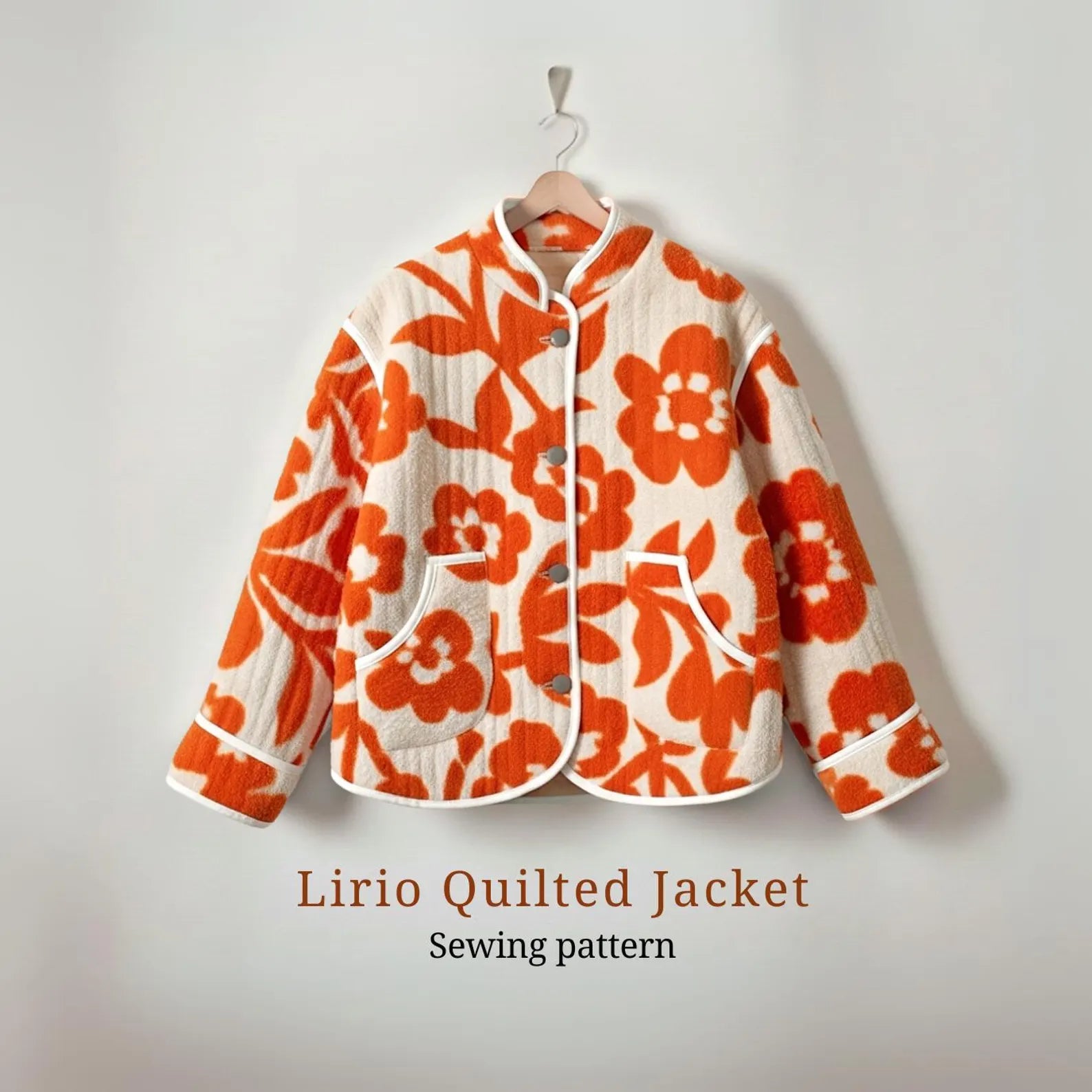 Lirio Quilted Jacket Sewing Pattern | Beginner Friendly, Sizes XXS-4XL (Instant Download)