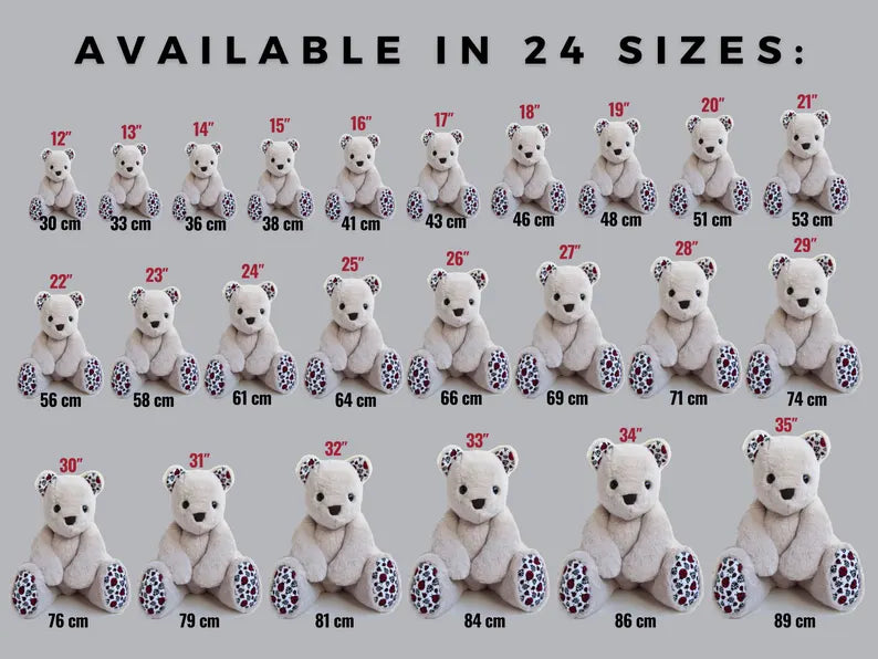 Memory Bear & Bunny Sewing Pattern: Keepsake Plush Template (PDF)