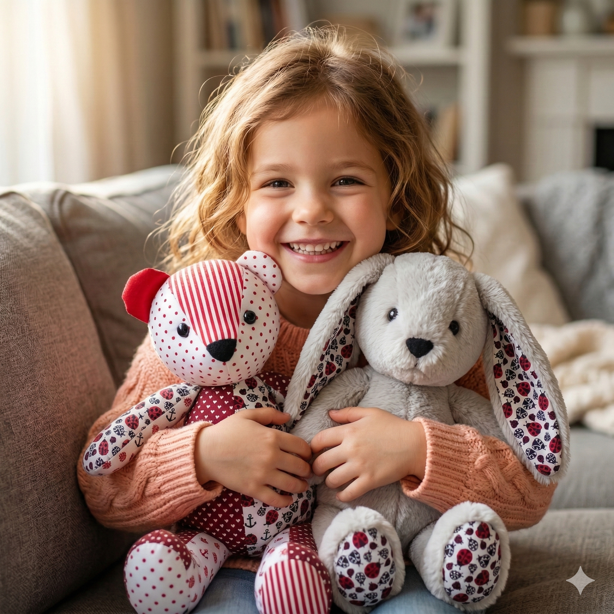 Memory Bear & Bunny Sewing Pattern: Keepsake Plush Template (PDF)