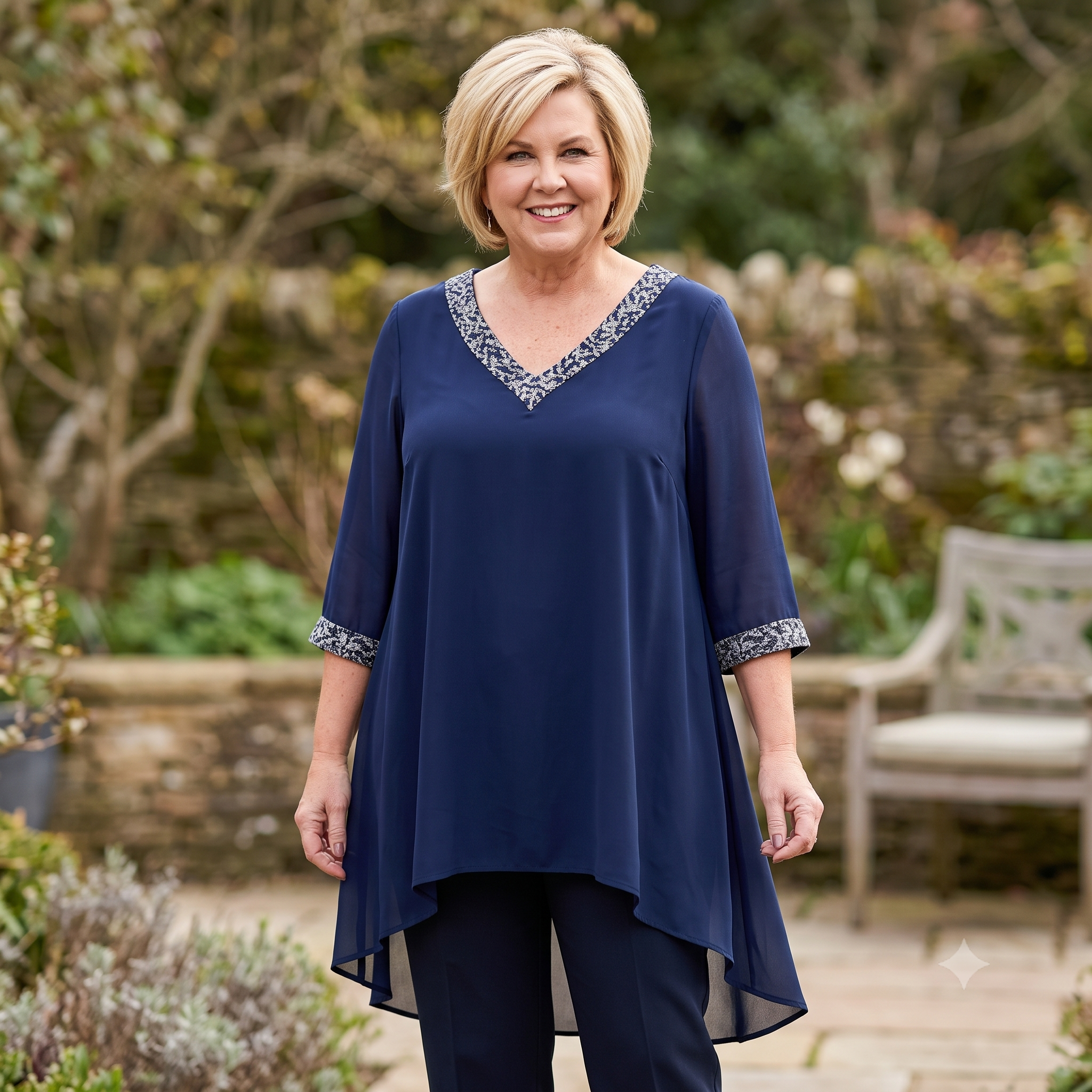 Plus Size Tunic Sewing Pattern PDF, V Neck Blouse Pattern, Curvy Women's Top, Loose or Belted Tunic, Sizes M–6XL, Instant Download