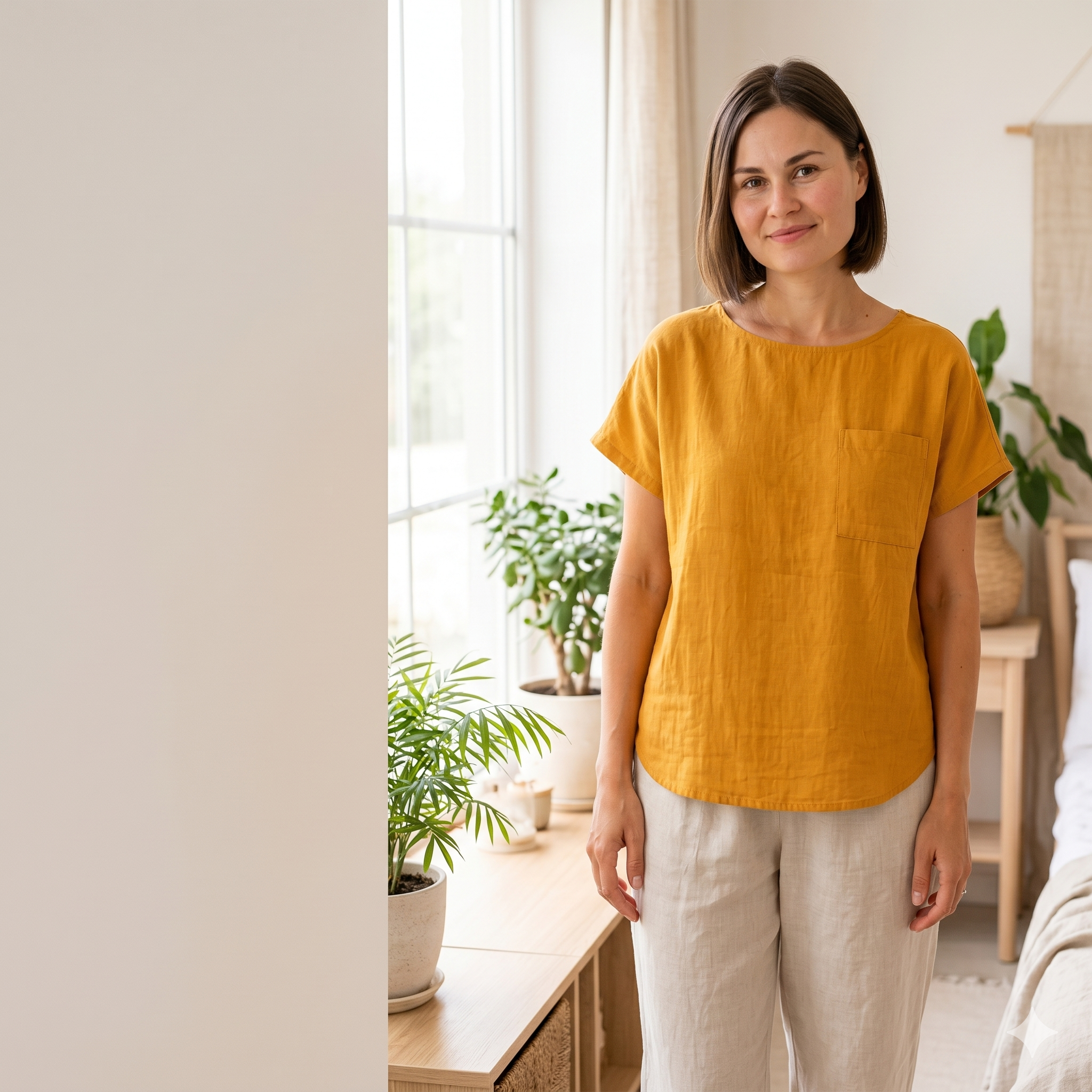 Summer Top Sewing Pattern PDF | Relaxed Linen Blouse Pattern for Women | Easy Beginner Sewing | A0 A4 Copy Shop | Sizes 12-30