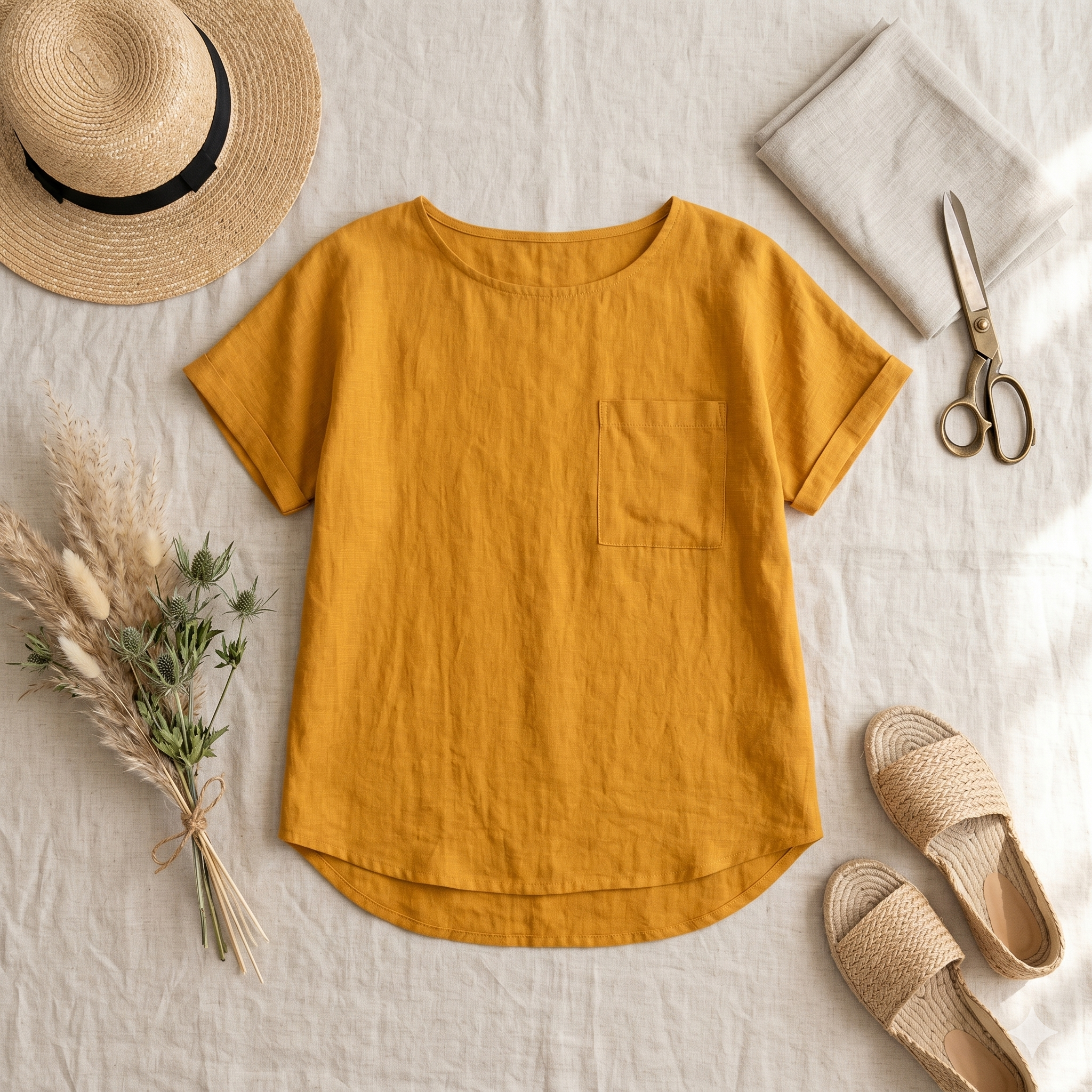 Summer Top Sewing Pattern PDF | Relaxed Linen Blouse Pattern for Women | Easy Beginner Sewing | A0 A4 Copy Shop | Sizes 12-30