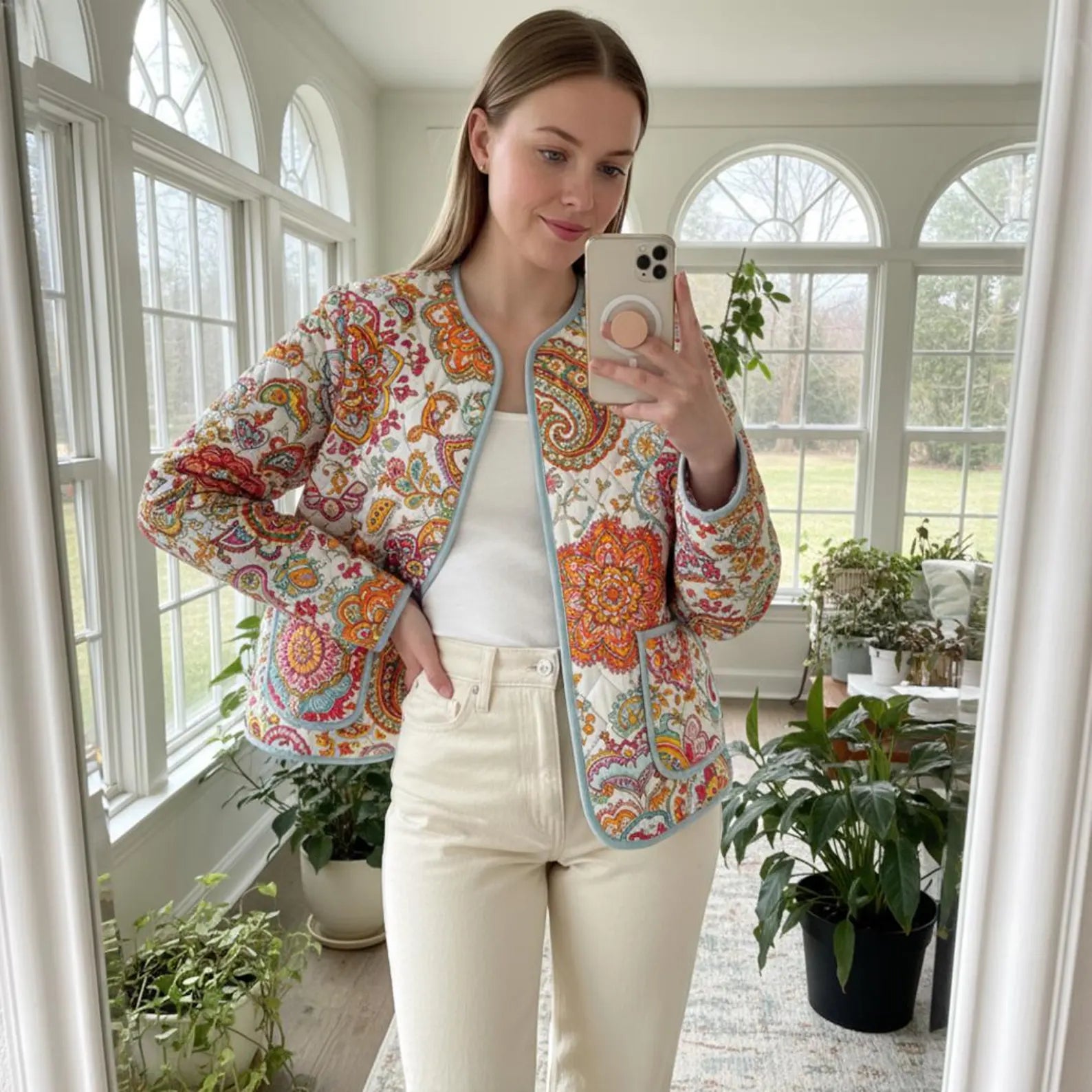 Rosa Quilted Jacket Sewing Pattern | Beginner Friendly, Sizes XXS-4XL (Instant Download)