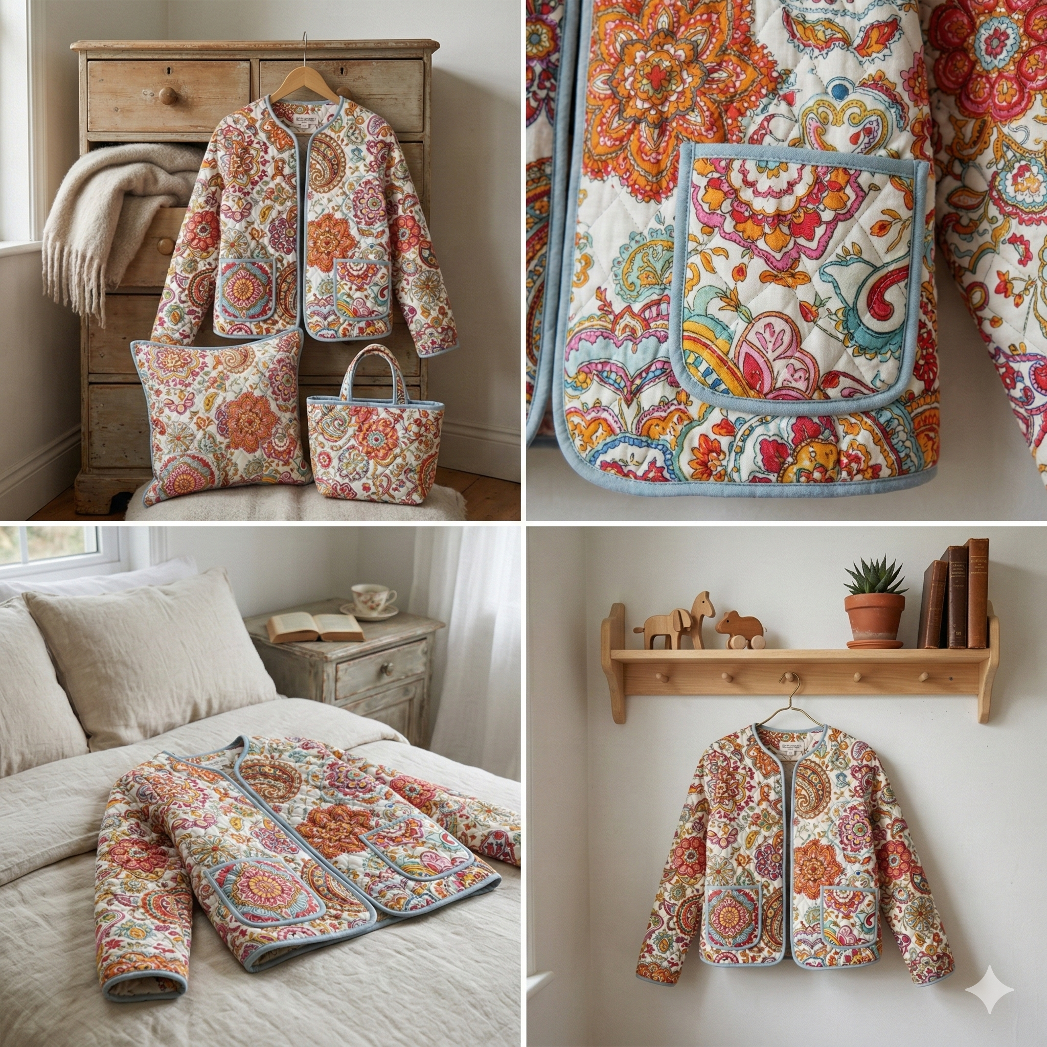 Rosa Quilted Jacket Sewing Pattern | Beginner Friendly, Sizes XXS-4XL (Instant Download)