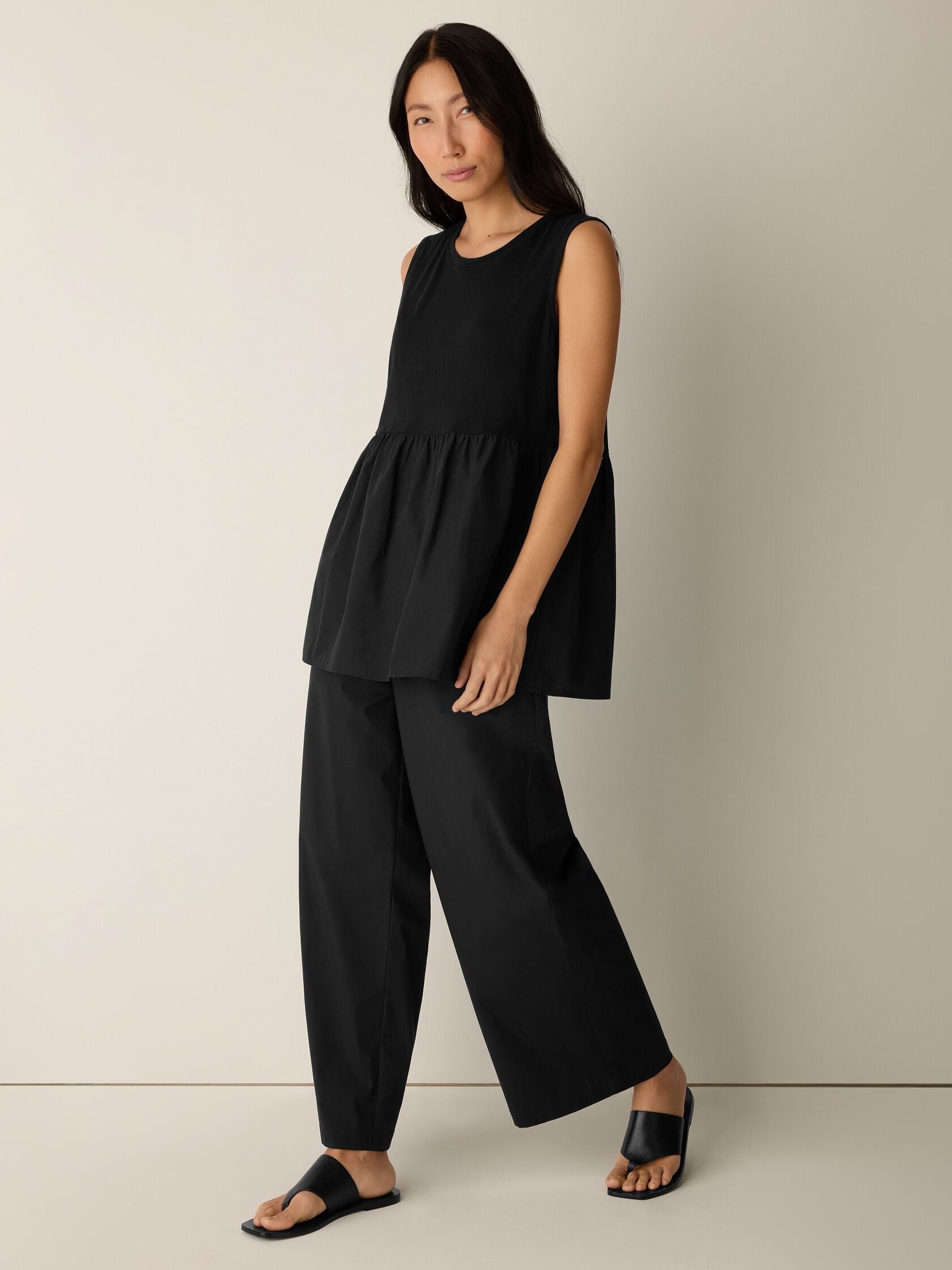 Two-Fabric Gathered Peplum Top – Instant Download PDF Sewing Pattern