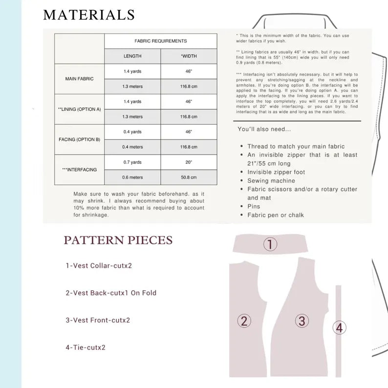 Side Tie Tank blouse Sewing Pattern | Beginner Friendly, Sizes XXS 5XL (Instant Download)