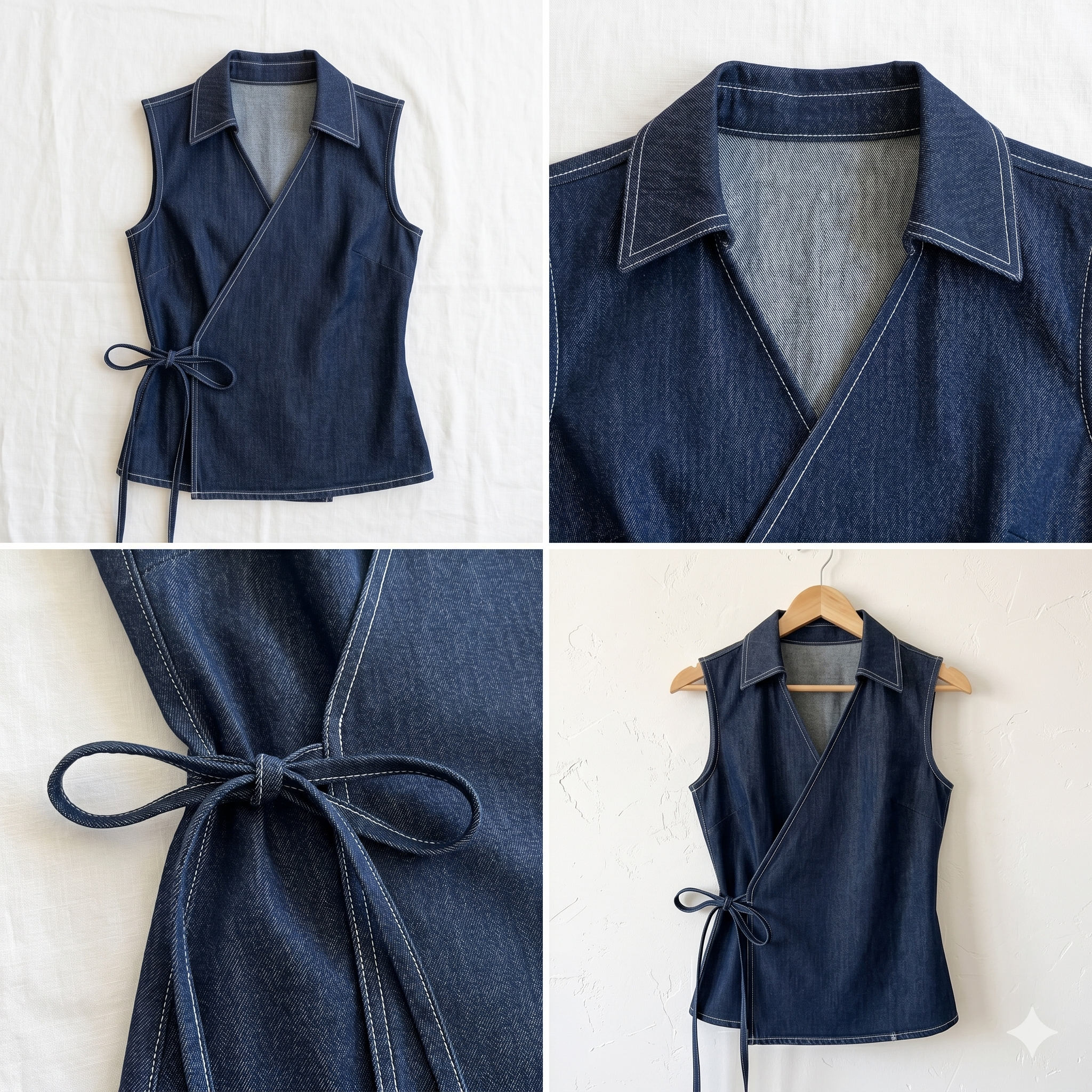 Side Tie Tank blouse Sewing Pattern | Beginner Friendly, Sizes XXS 5XL (Instant Download)