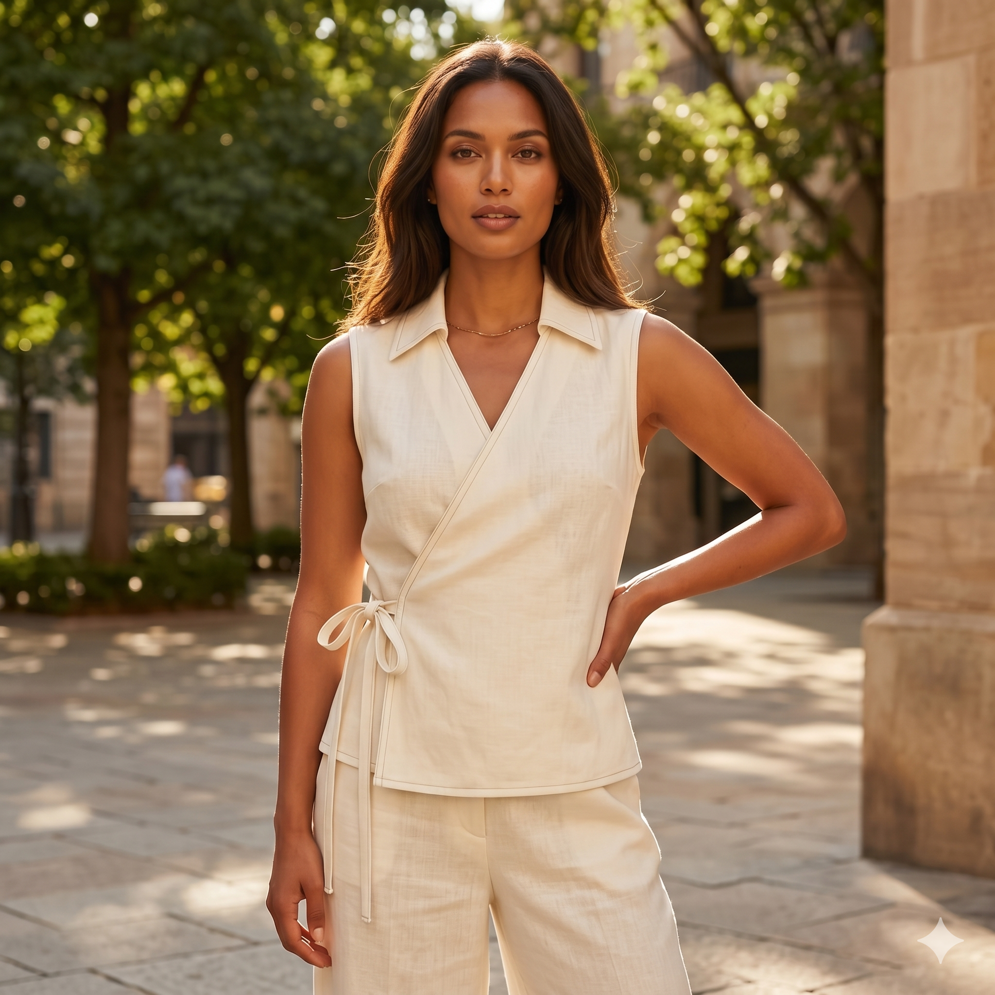 Side Tie Tank blouse Sewing Pattern | Beginner Friendly, Sizes XXS 5XL (Instant Download)