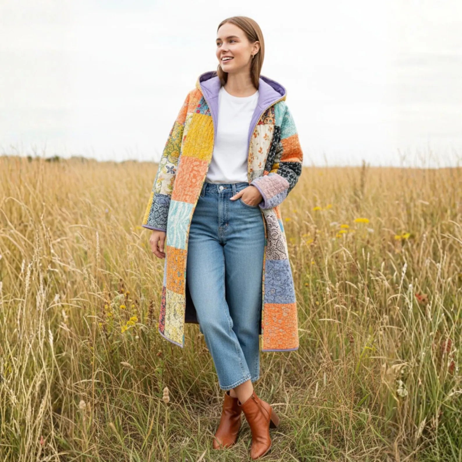 Siena Quilt Coat Sewing Pattern | Beginner-Friendly, XXS-4XL (Instant Download)