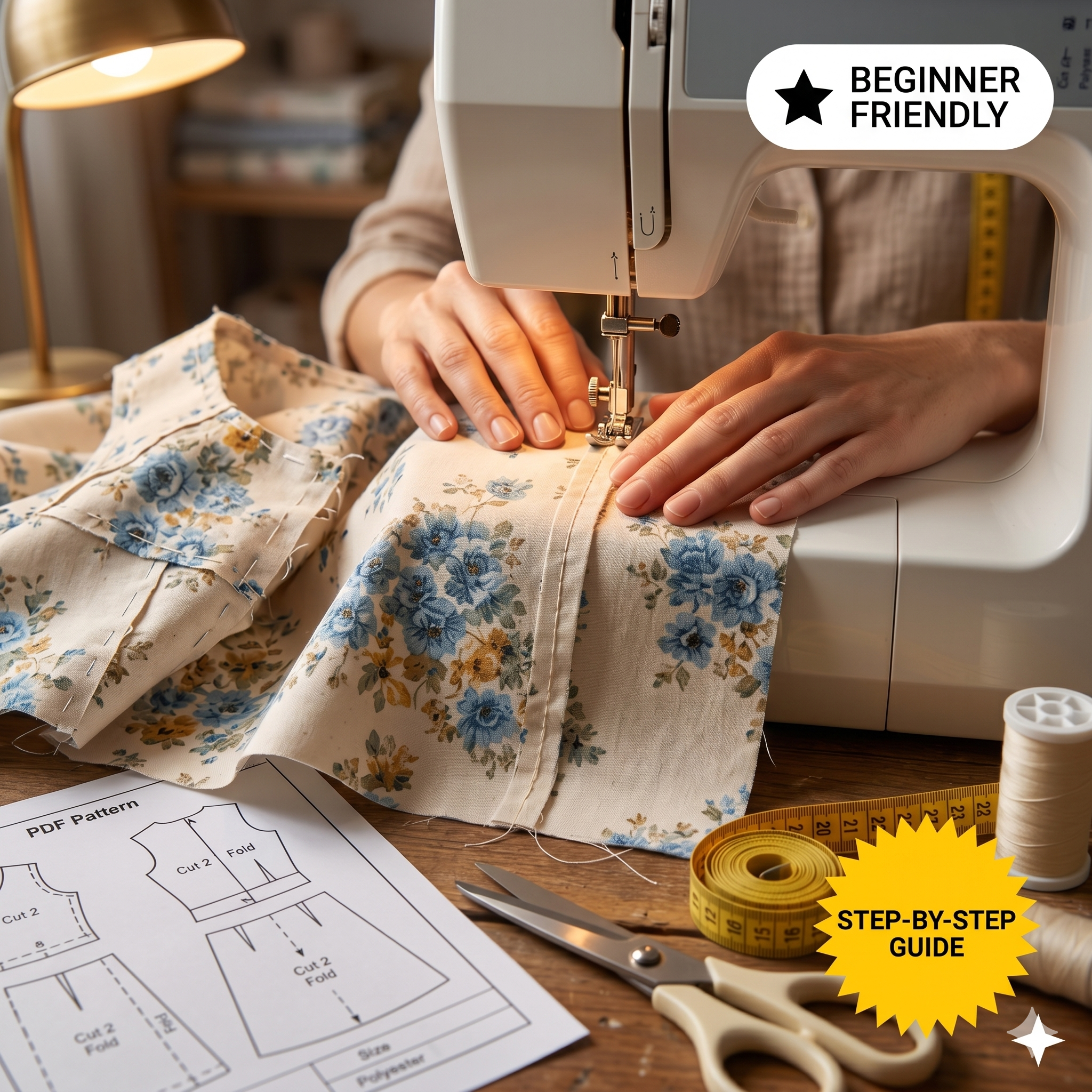 Sundress Sewing Pattern Boat Neckline Sleeveless Dress Beginner Friendly Tutorial A Line Outfit