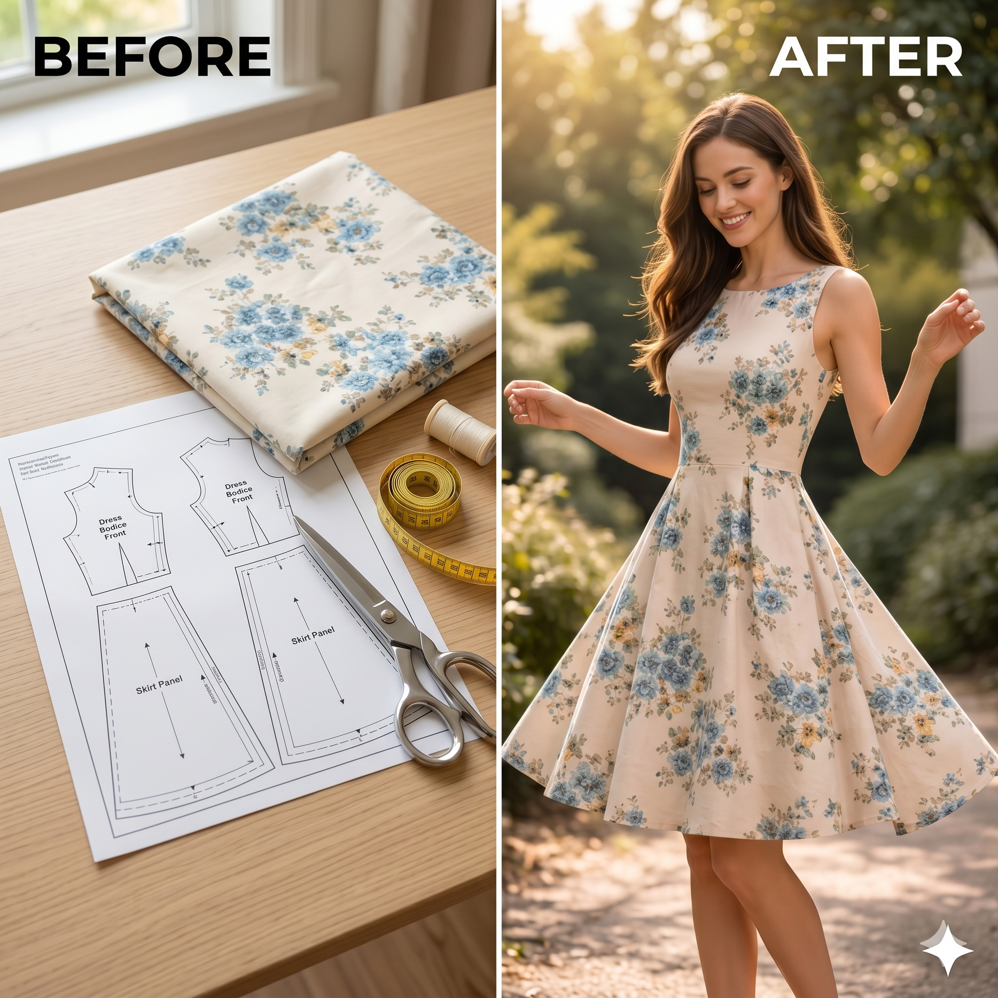 Sundress Sewing Pattern Boat Neckline Sleeveless Dress Beginner Friendly Tutorial A Line Outfit