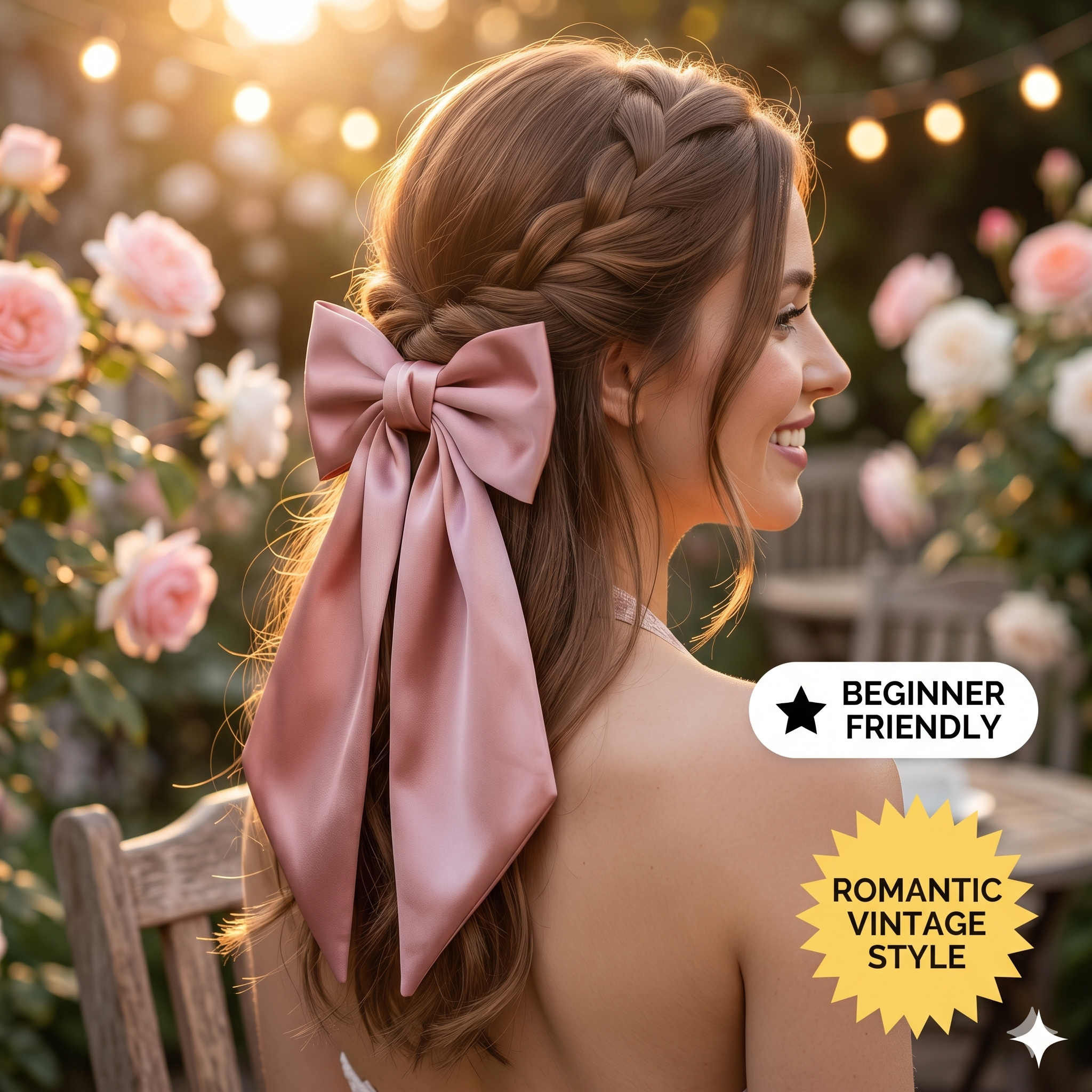 Pattern - Vintage Bow Hair Clip Sewing PDF Pattern | Sewing digital Pattern | Hair clip sewing pdf pattern