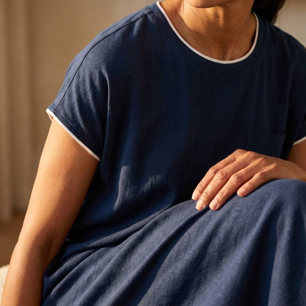✨ Tranquil Knit Midi Sleep Gown – Instant Download PDF Sewing Pattern