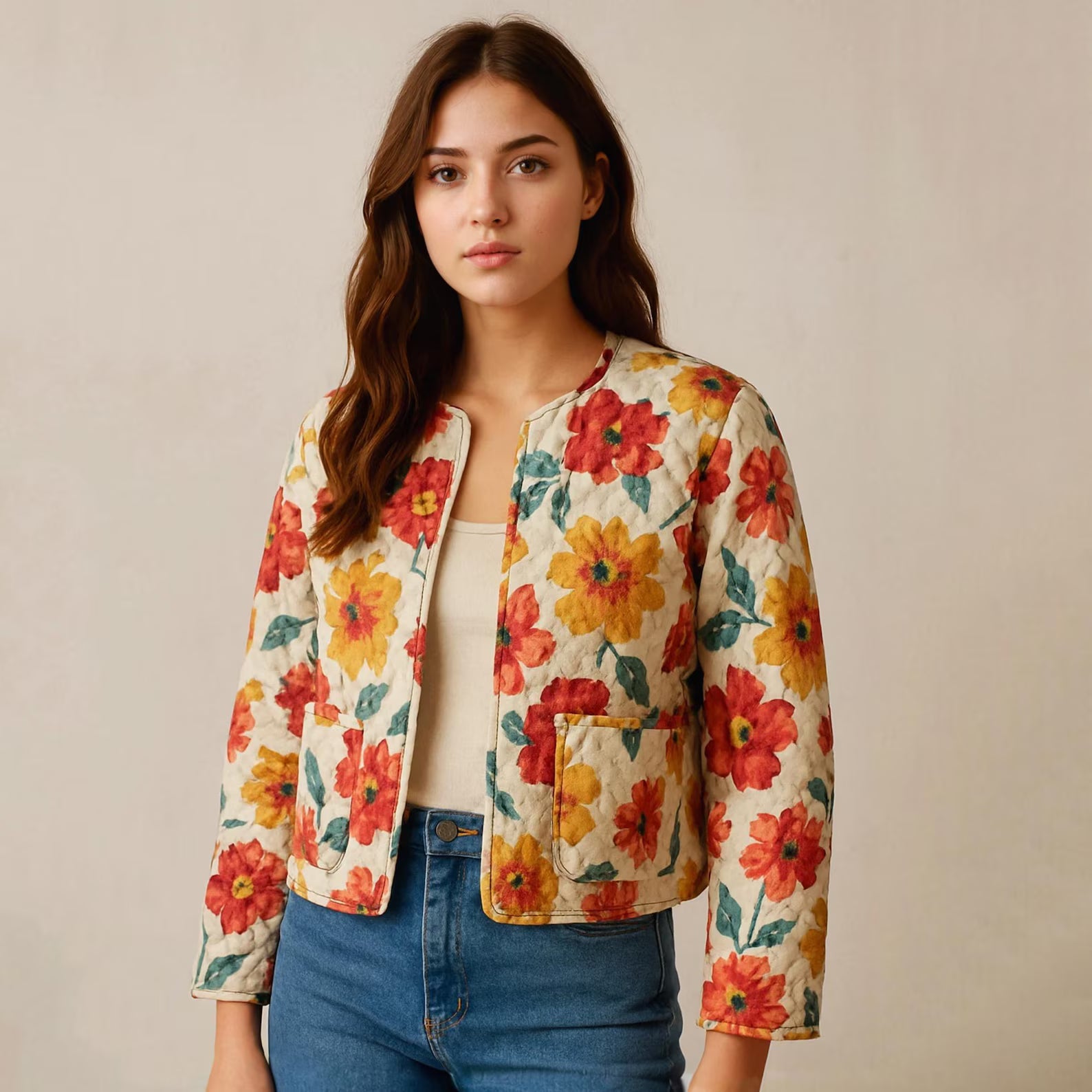 Quilted Patchwork Jacket Sewing Pattern: Women's Overcoat (PDF Pattern)