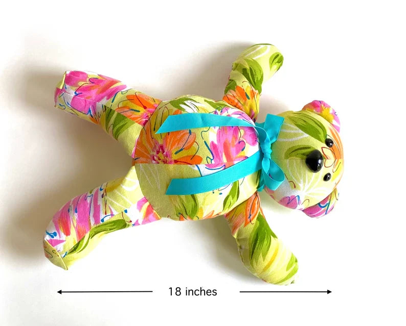 EASY! Chipper Memory Bear Sewing Pattern: 18-inch bear with video tutorial (PDF download)