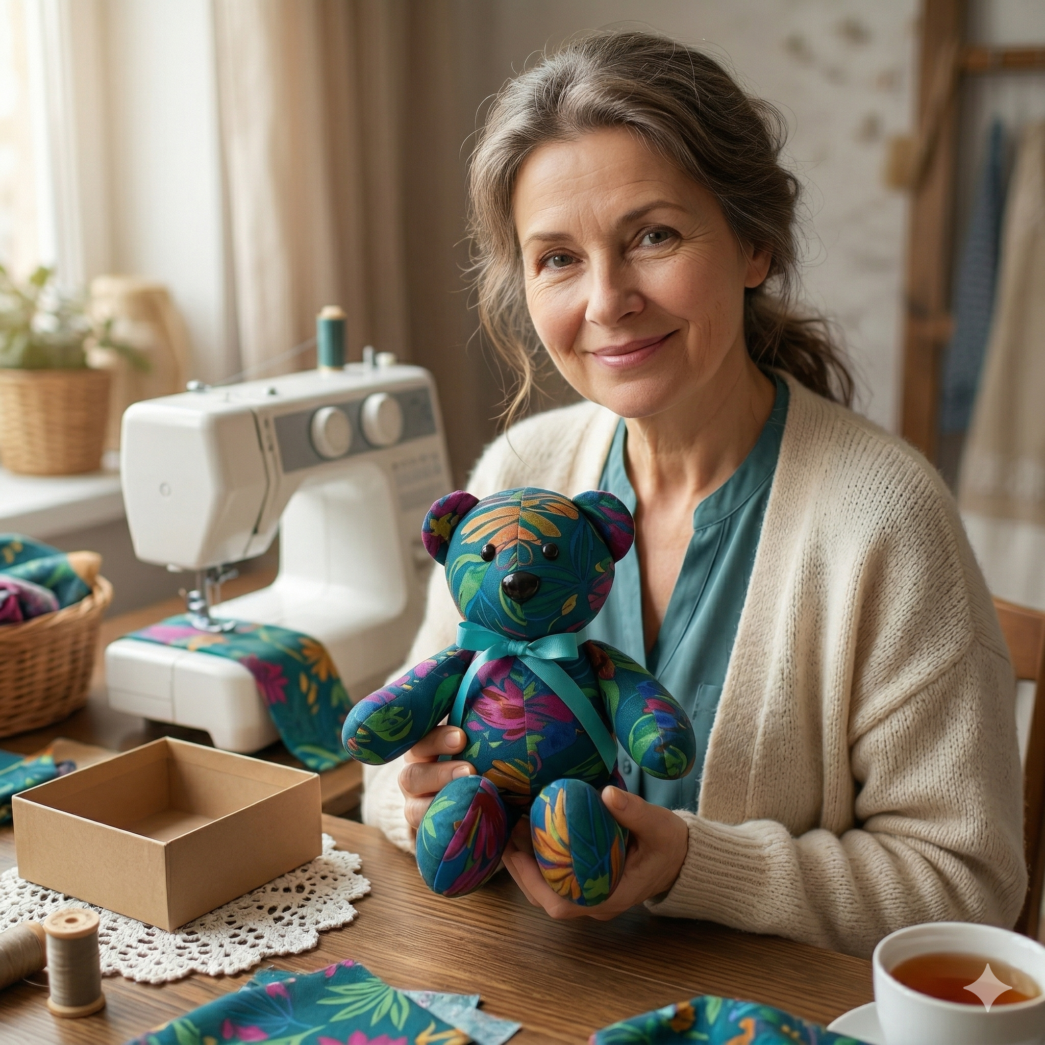 EASY! Chipper Memory Bear Sewing Pattern: 18-inch bear (PDF download)
