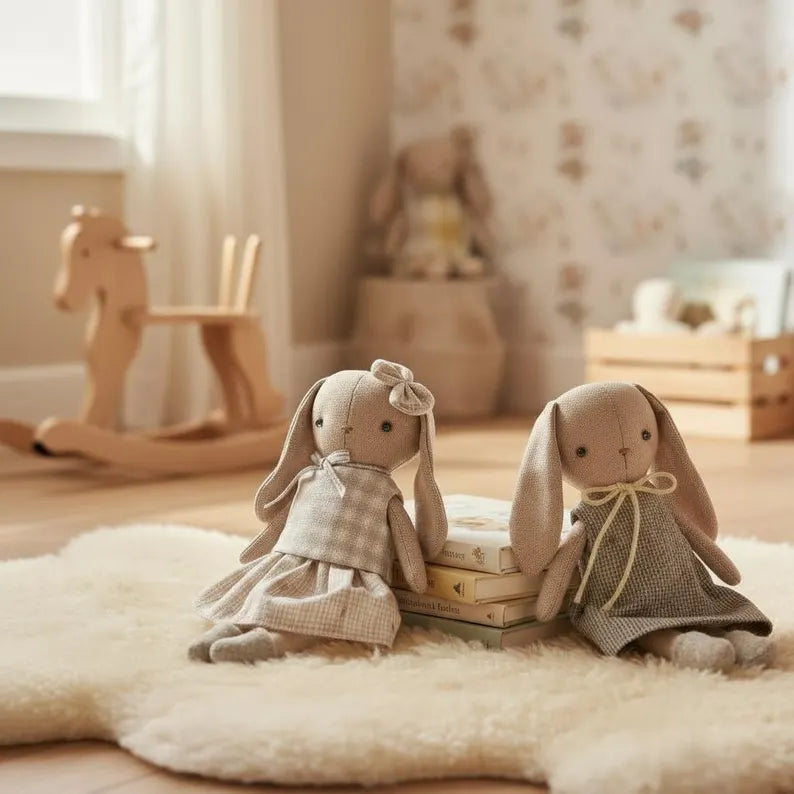 Bunny Sewing Pattern Mini Stuffed Rabbit PDF Sewing Pattern