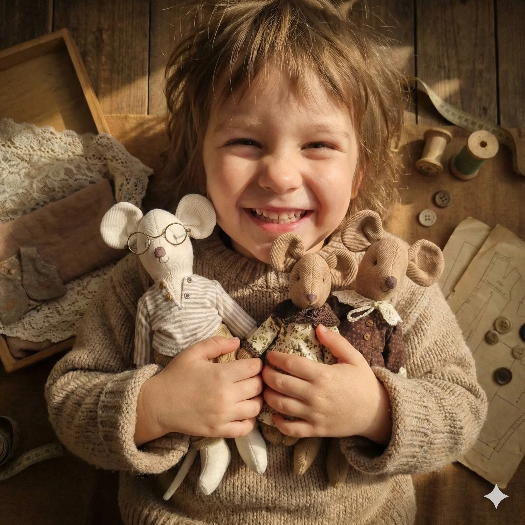 Mouse Family Sewing Pattern Set PDF