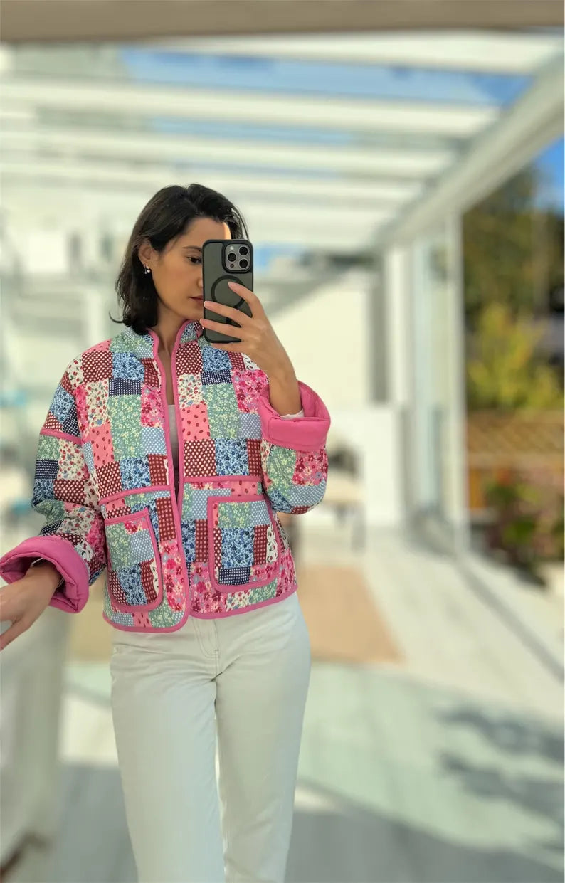 Quilted Jacket Beginner Sewing Pattern | Sizes XXS-5XL | Jacket Cardigan Pattern instant download