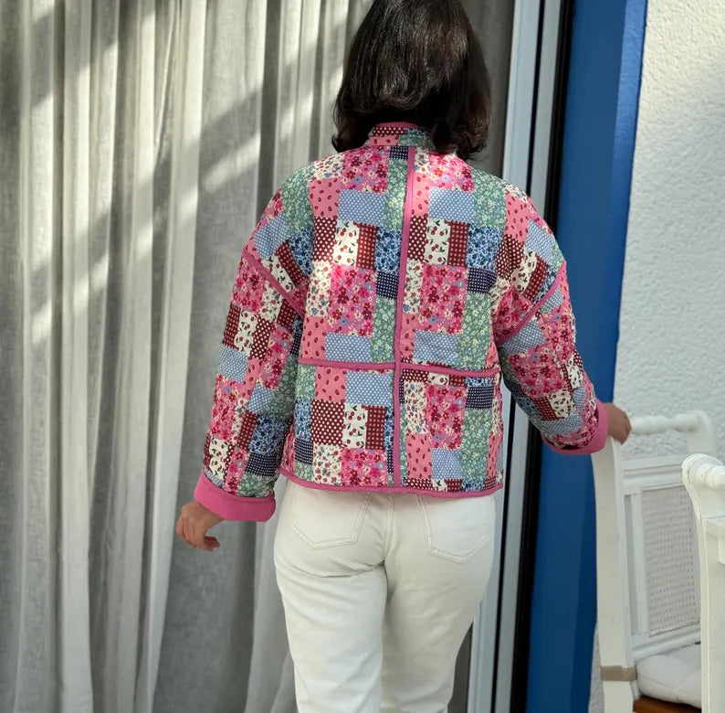 Quilted Jacket Beginner Sewing Pattern | Sizes XXS-5XL | Jacket Cardigan