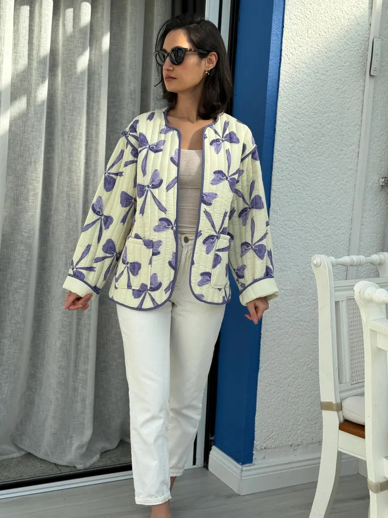 Quilted Jacket Beginner Sewing Pattern | Sizes XXS-5XL | Jacket Cardigan Pattern | INSTANT DOWNLOAD