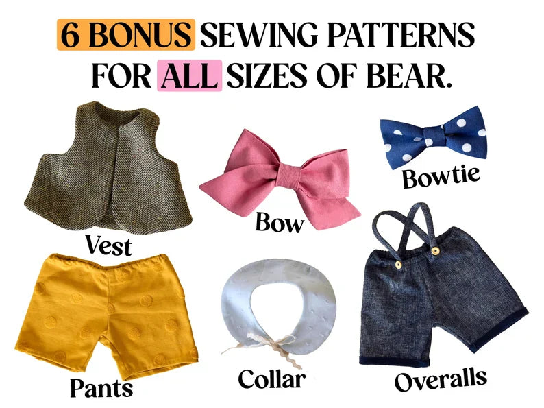 Memory Foam Teddy Bear Sewing Pattern – Simplicity A2115 Pdf