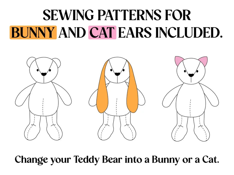 Memory Foam - Simplicity A2115 Pdf Teddy Bear Sewing Pattern